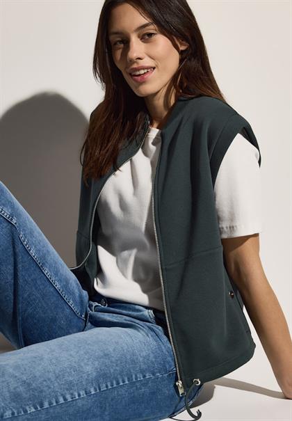 Sweat Weste slate khaki