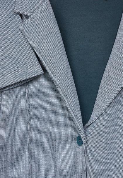 Sweatblazer in Piqué deep lake green