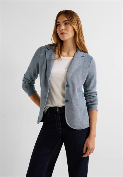 Sweatblazer in Piqué deep lake green