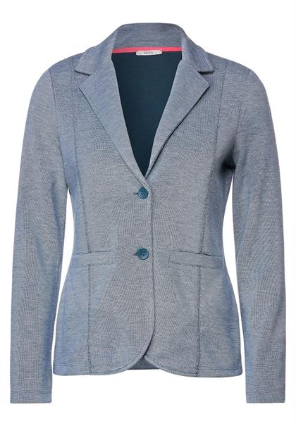 Sweatblazer in Piqué deep lake green