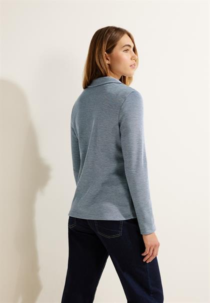 Sweatblazer in Piqué deep lake green