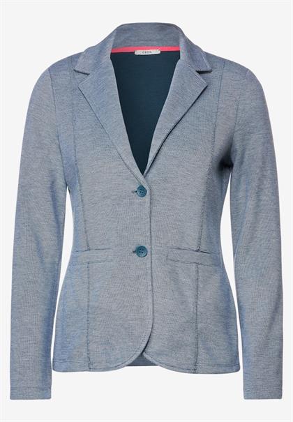 Sweatblazer in Piqué deep lake green