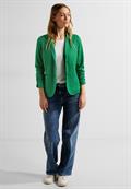 Sweatblazer mit Raffung easy green