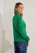 Sweatblazer mit Raffung easy green