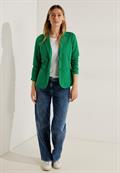 Sweatblazer mit Raffung easy green