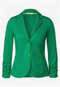 Sweatblazer mit Raffung easy green