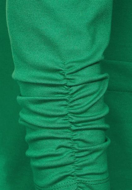 Sweatblazer mit Raffung easy green