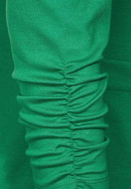 Sweatblazer mit Raffung easy green