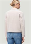 Sweatblazer strukturiert mit Knopfleiste creamcamel