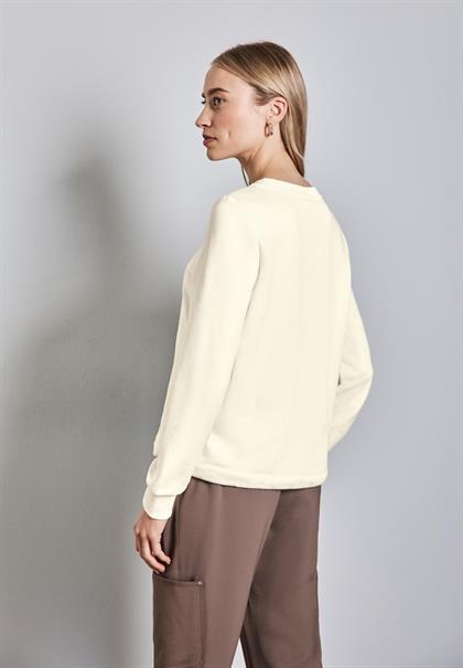 Sweater mit Artwork lucid white
