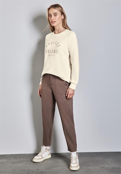 Sweater mit Artwork lucid white