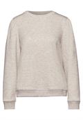 Sweater mit Raffungen cloud cream mel.