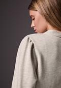 Sweater mit Raffungen cloud cream mel.