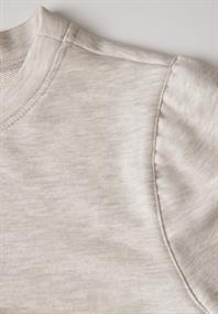 Sweater mit Raffungen cloud cream mel.