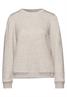 Sweater mit Raffungen cloud cream mel.