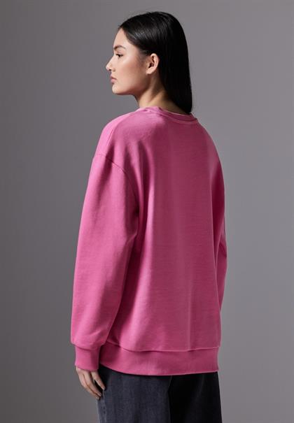 Sweater mit Rundhals cosmic pink