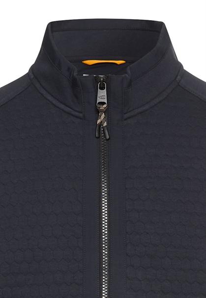 Sweatjacke aus Baumwollmix dark navy