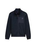 Sweatjacke aus Fleece navy melange structure