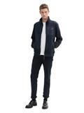 Sweatjacke aus Fleece navy melange structure