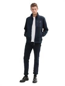 Sweatjacke aus Fleece navy melange structure