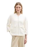 Sweatjacke aus Scuba whisper white