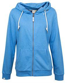 Sweatjacke "FLORA ZIP ORGANIC" blau