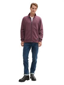 Sweatjacke in Melange Optik gipsy purple melange