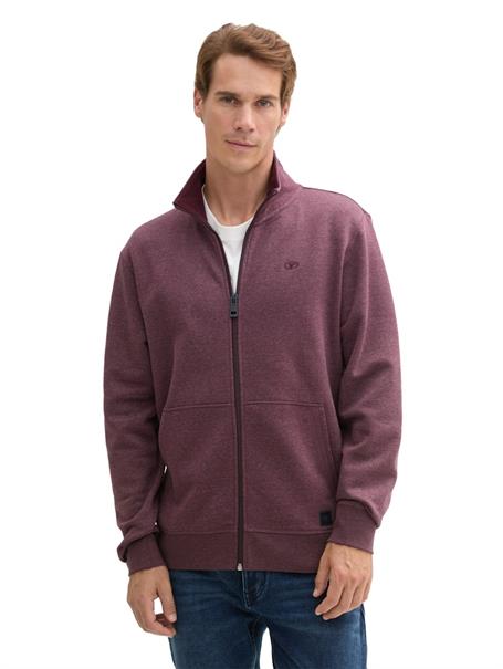Sweatjacke in Melange Optik gipsy purple melange