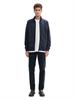 Sweatjacke in Melange Optik sky captain blue white melange