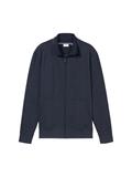 Sweatjacke in Melange Optik sky captain blue white melange