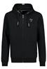 Sweatjacke mit Badges black