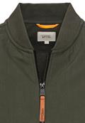 Sweatjacke mit Bomberkragen leaf green