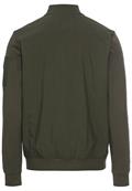 Sweatjacke mit Bomberkragen leaf green