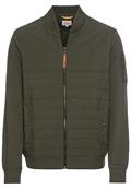 Sweatjacke mit Bomberkragen leaf green