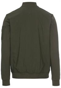 Sweatjacke mit Bomberkragen leaf green