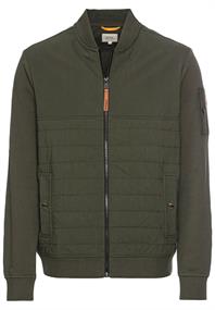 Sweatjacke mit Bomberkragen leaf green