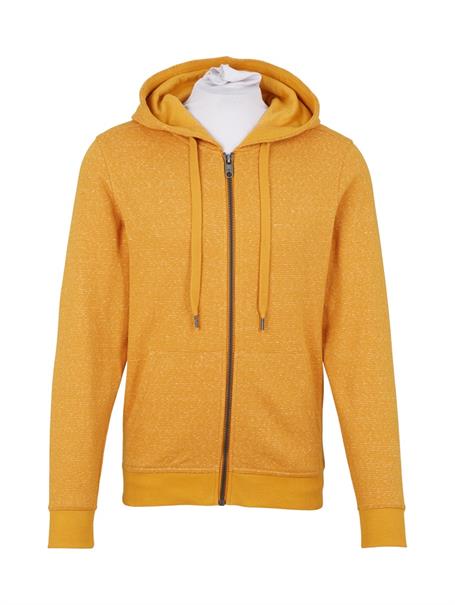 Sweatjacke mit feinen Streifen flame brown injected stripe