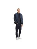 Sweatjacke mit feinen Streifen navy offwhite inject stripe