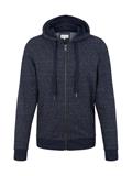 Sweatjacke mit feinen Streifen navy offwhite inject stripe