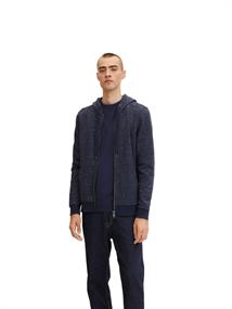 Sweatjacke mit feinen Streifen navy offwhite inject stripe