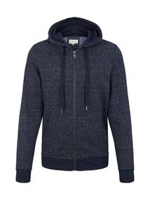 Sweatjacke mit feinen Streifen navy offwhite inject stripe