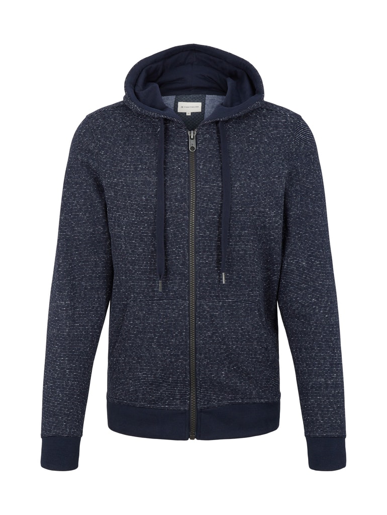 TOM TAILOR Herren Sweatshirt – Casual Jacke Mit Taschen, Stehkragen & Weichem Scuba-Stoff