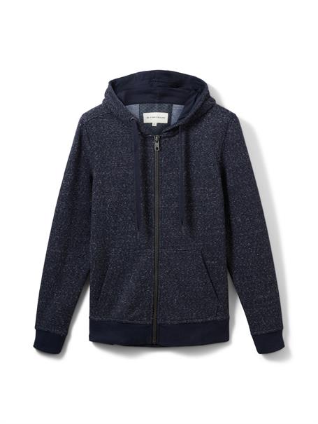 Sweatjacke mit feinen Streifen navy offwhite inject stripe