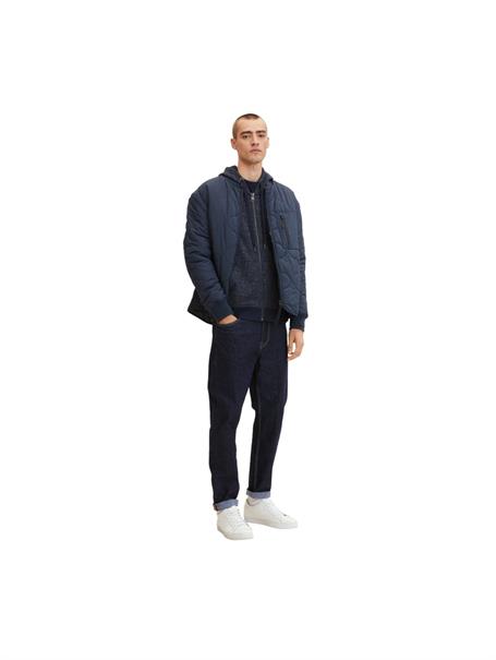 Sweatjacke mit feinen Streifen navy offwhite inject stripe