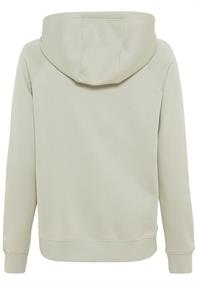 Sweatjacke mit Kapuze aus reiner Baumwolle light jade
