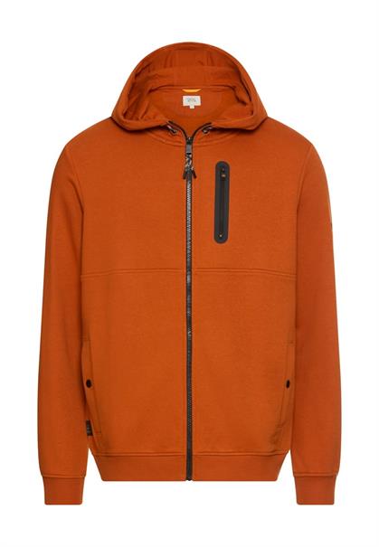 Sweatjacke mit Kapuze cinnamon