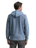 Sweatjacke mit Kapuze denim blue structured melange