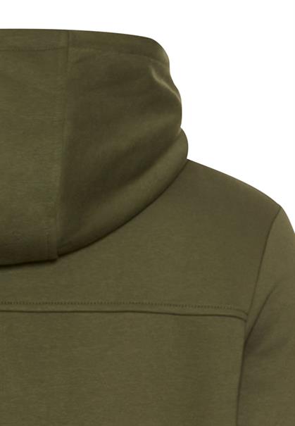 Sweatjacke mit Kapuze forest green