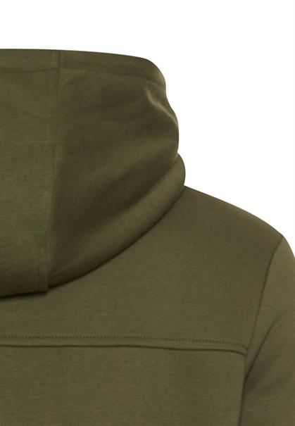 Sweatjacke mit Kapuze forest green