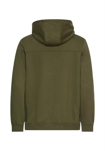 Sweatjacke mit Kapuze forest green